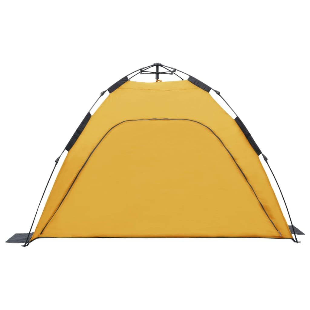 Pop Up Beach Tent 220x220x160 cm Yellow